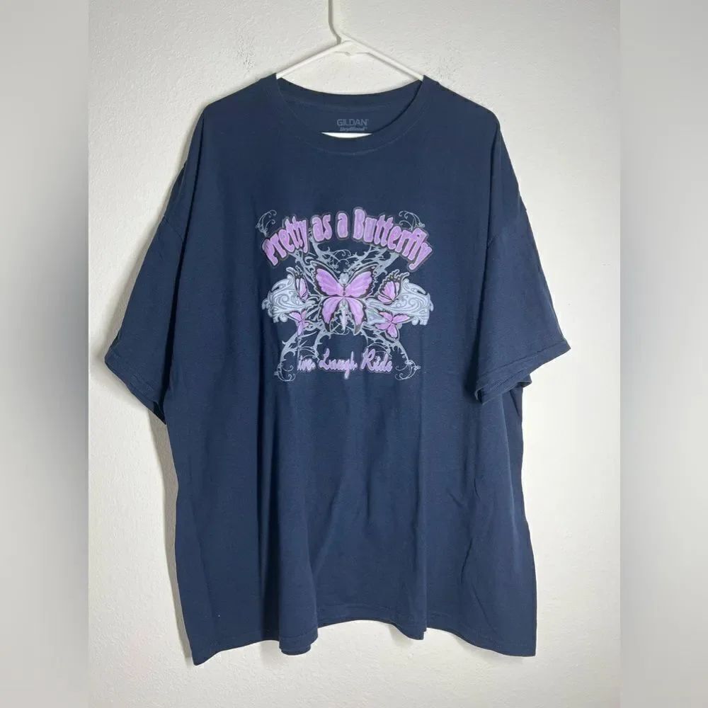 Bleu Coton T-shirt Size 3XL